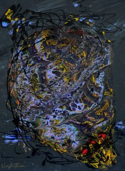 Abstract-No9-18x24-Acrylic-on-canvas- By Monte Thornton $2480-series-2-of-4